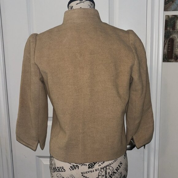 SMYTHE camel hair cropped bolero jacket - Picture 7 of 10